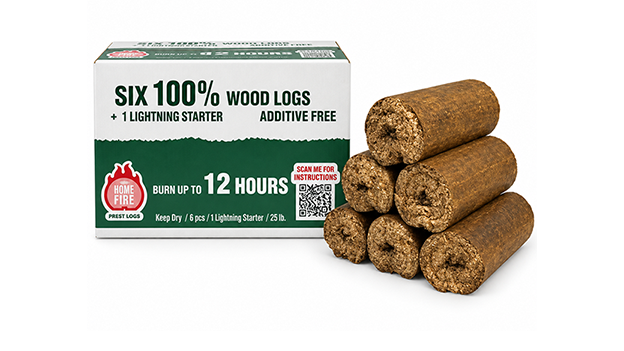 Home Fire Prest Logs Boxed
