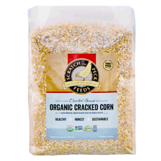 Cluckin Good Organic Cracked Corn 8lb