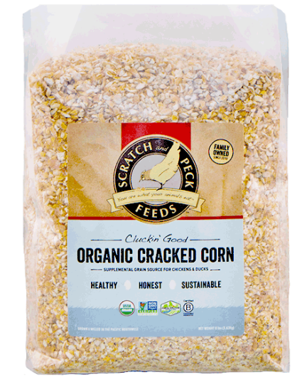 Cluckin� Good Organic Cracked Corn 8lb
