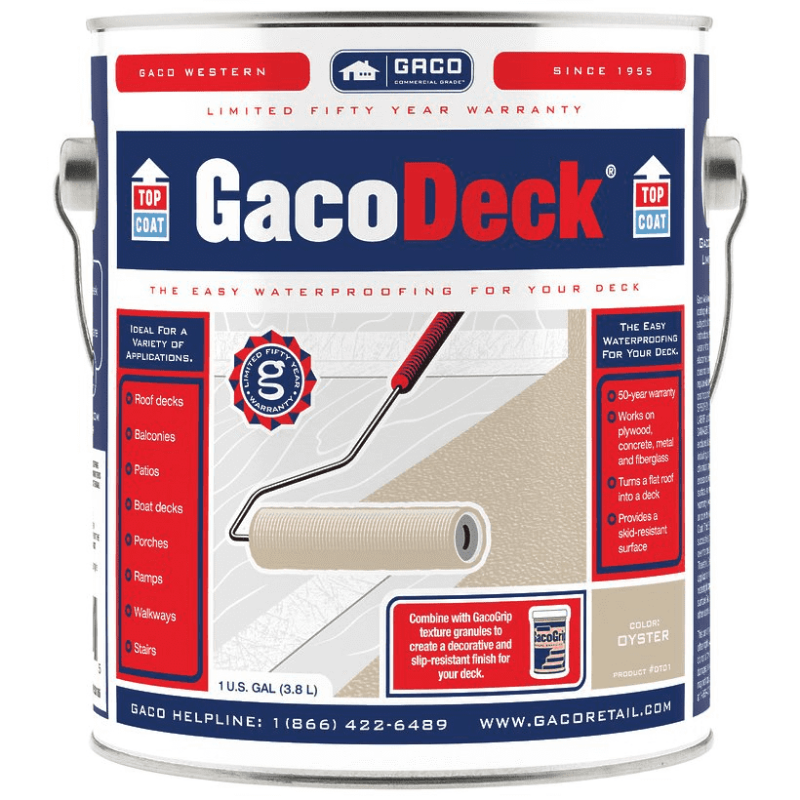 1 GAL GACODECK OYSTER DT01 (Price includes PaintCare Recycle Fee)