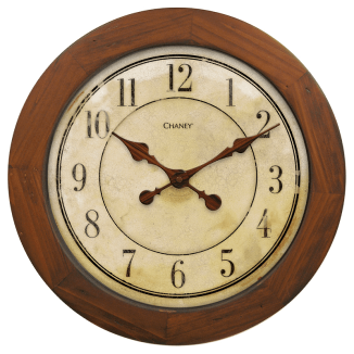 CLOCK 16" WOOD OLD WORLD