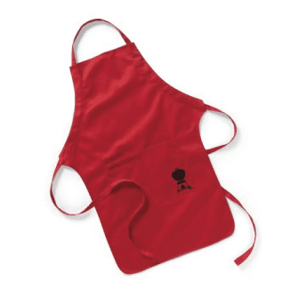 WEBER BBQ APRON RED