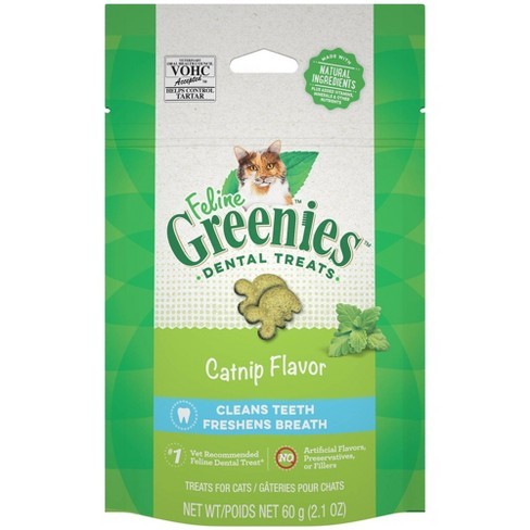 FELINE GREENIES� Dental Treats Catnip Flavor 2.1oz
