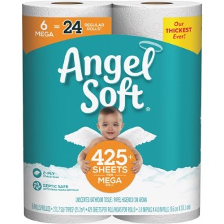 ANGEL SOFT 6 MEGA TOILET PAPER