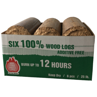 HOME FIRE PREST LOGS - BOXED 6PK