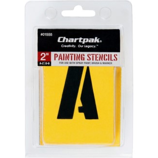 STENCILS PAINTING 2" 0-9/A-Z