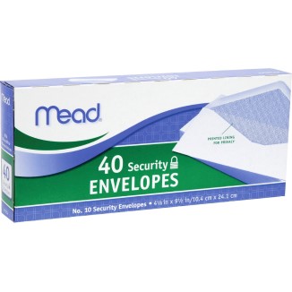 40PK ENVELOPES #10 SECURITY