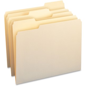 50PK FILE FOLDERS MANILA 1/3 CUT