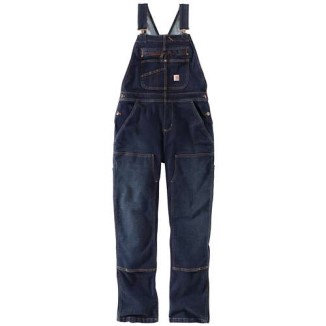 DENIM DOUBLE-FRONT BIB OVERALL - MIDNIGHT SKY