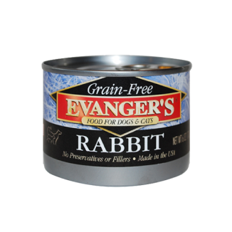 Evanger's Grain Free Rabbit for Dogs & Cats 6oz