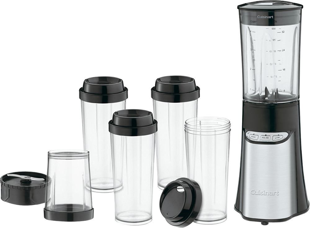 SmartPower 32 oz. 3-Speed Stainless Steel Compact Blender with Plastic Jar