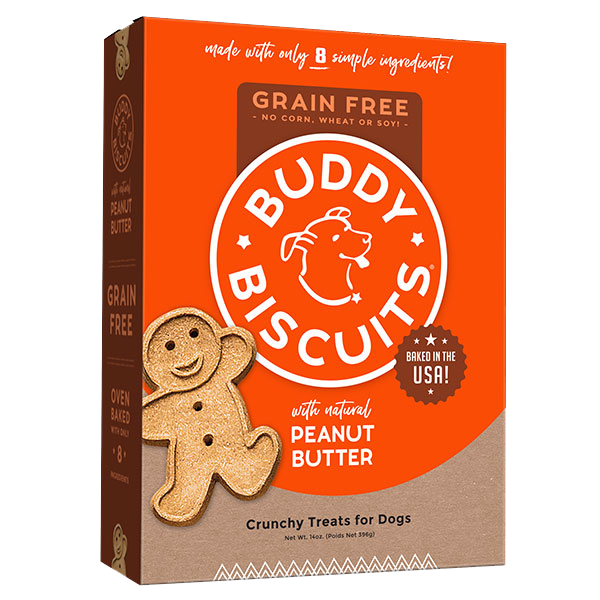 Buddy Biscuits Grain Free Oven Baked Peanut Butter 14oz