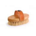 White Tampico Small Western-Style Oval Body Grooming Brush