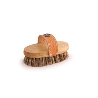Union Fiber Small Western-Style Oval Heavy Grooming Brush