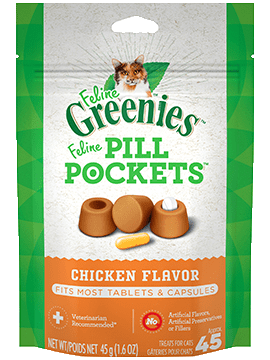 FELINE GREENIES� PILL POCKETS� Treats Chicken Flavor 1.6oz