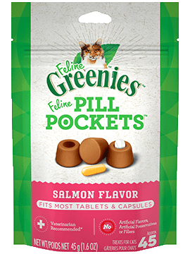 FELINE GREENIES� PILL POCKETS� Treats Salmon Flavor 1.6oz