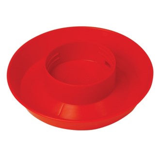 1 QT RED PLASTIC WATERER BASE