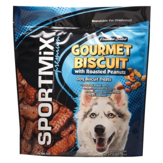 SPORTMiX Wholesomes Grain Free Premium Gourmet Biscuit With Roasted Peanuts Dog Treats 3lb