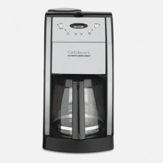 GRIND & BREW 12 CUP AUTOMATIC COFFEEMAKER WITH BRUSHED METAL ITALIAN STYLING