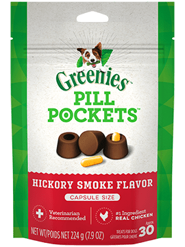 PILL POCKETS� Treats for Dogs Hickory Smoke Flavor Capsule 30ct