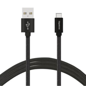 Gigastone 4 Ft. Black USB-A to Type-C Charging & Sync Cable