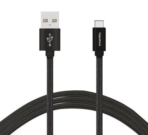 Gigastone 4 Ft. Black USB-A to Type-C Charging & Sync Cable