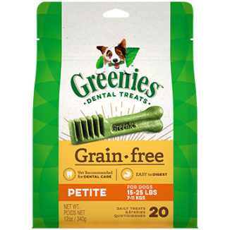 GREENIES Grain Free Petite Dog Dental Treats 12oz