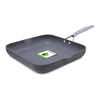 GreenPan Paris Pro 11" Square Ceramic Non-Stick Grill Pan