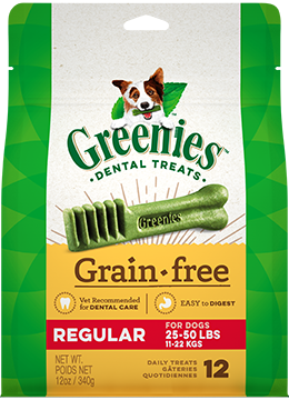 GREENIES� Grain Free Regular Size Dog Dental Treats 12oz