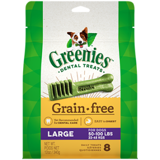 GREENIES Grain Free Large Dog Dental Treats 12oz
