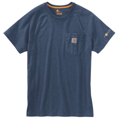 FORCE&reg; COTTON DELMONT SHORT-SLEEVE T-SHIRT - LIGHT HURON HEATHER