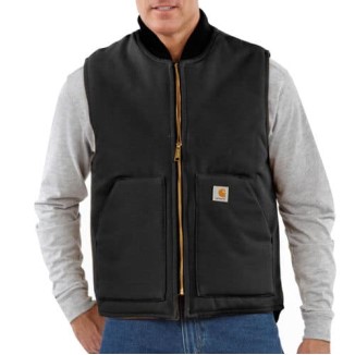 DUCK VEST / ARCTIC-QUILT LINED - BLACK