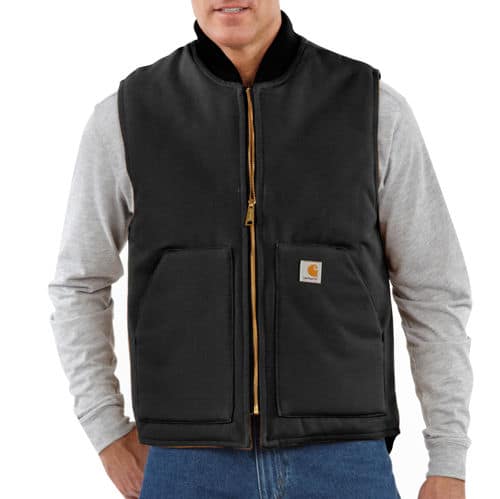 DUCK VEST / ARCTIC-QUILT LINED - BLACK
