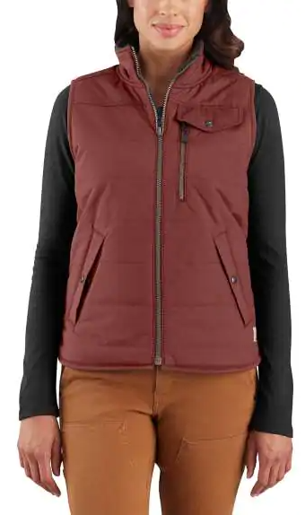 UTILITY SHERPA-LINED VEST - REDWOOD
