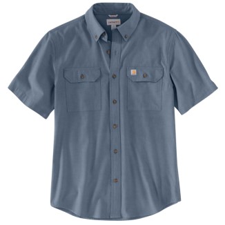 ORIGINAL FIT MIDWEIGHT LONG-SLEEVE BUTTON-FRONT SHIRT - DENIM BLUE CHAMBRAY