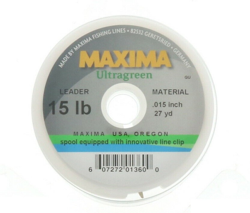 Maxima Ultragreen Leader Wheel 15lb 27yds