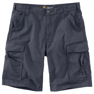 Rugged Flex Relaxed Fit Canvas Cargo Work Short - Bluestone