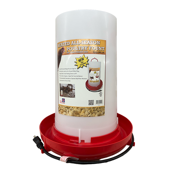 POULTRY FOUNTAIN - HEATED / 3 G