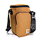 Carhartt Insulated 10-Can Vertical Cooler with Water Bottle - Brown