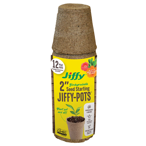 Jiffy-Pot Round 2" Peat Pot - 12PK