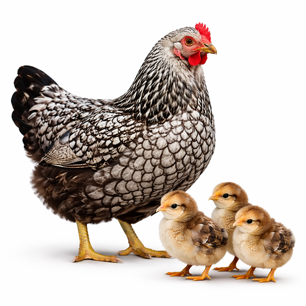 Silver Laced Wyandotte Chicks