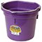 20qt Flat Black Plastic Bucket - Purple