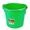 20qt Flat Back Plastic Bucket - Lime Green