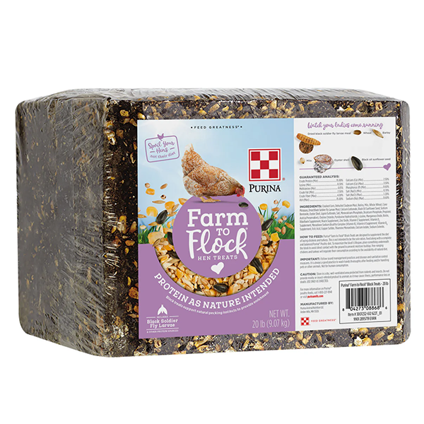 Purina&reg; Farm to Flock&reg; Protein Block for Chickens & Turkeys - 20lb