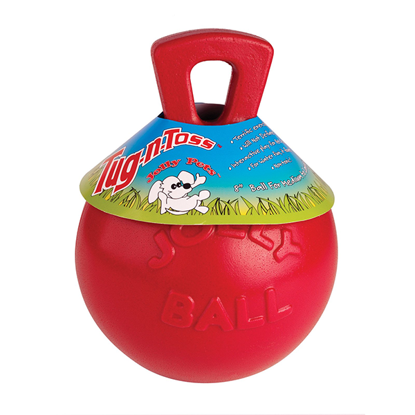 Jolly Ball 8" Horse Toy - Red/Strawberry