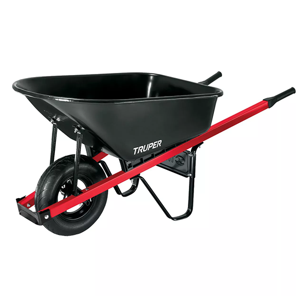 Truper 6 Cu. Ft. Steel Wheelbarrow
