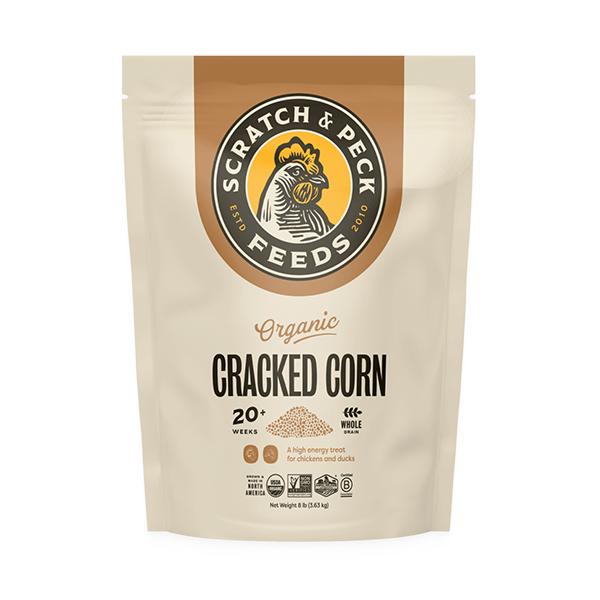 Scratch & Peck Organic Cracked Corn - 8lb