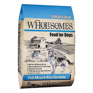 Wholesomes Fish Meal & Rice Formula Dog Food 40lb